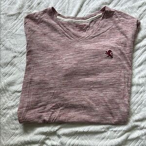 Express Maroon Short Sleeve Tee